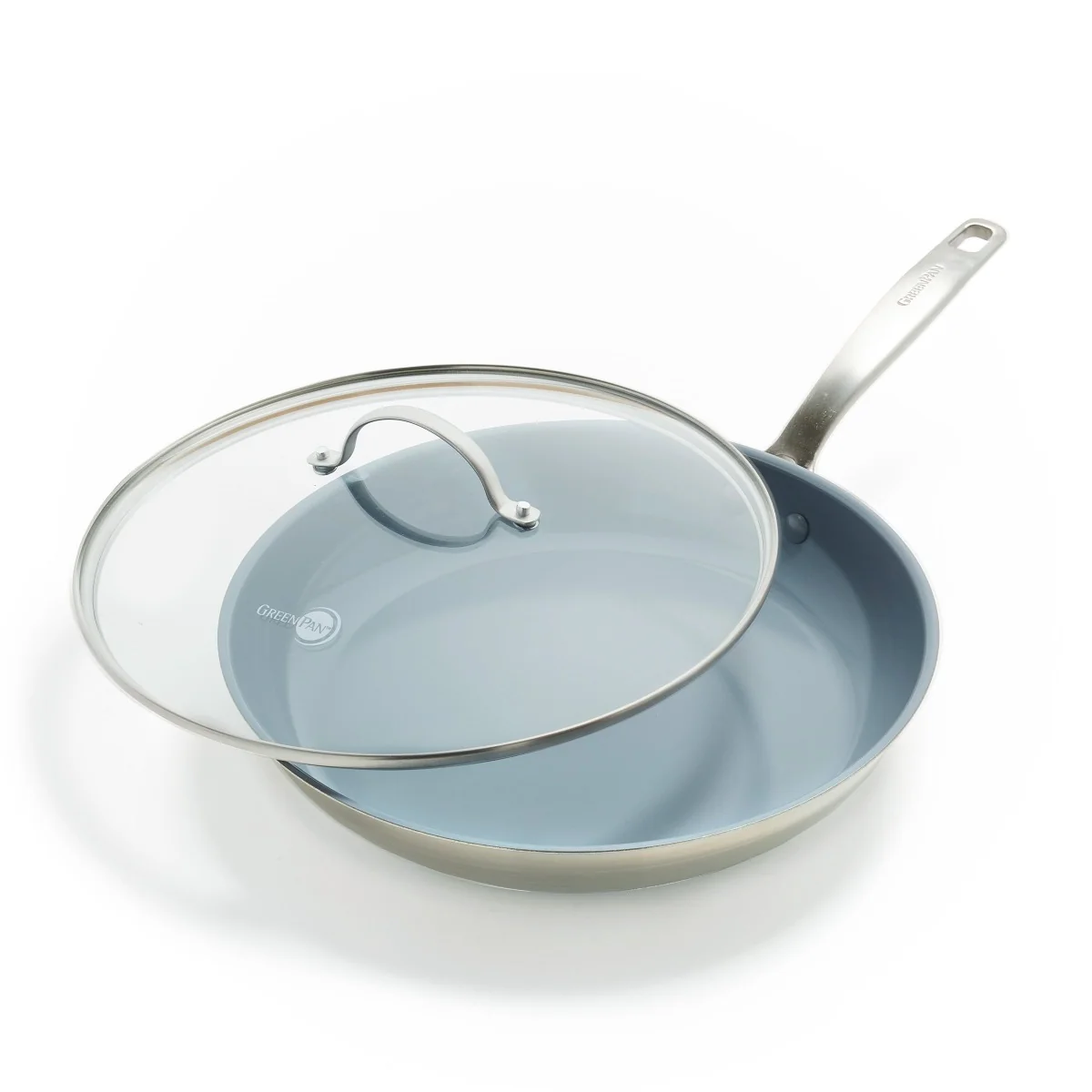 Treviso Ceramic Nonstick Stainless Steel 12 Frypan with Lid