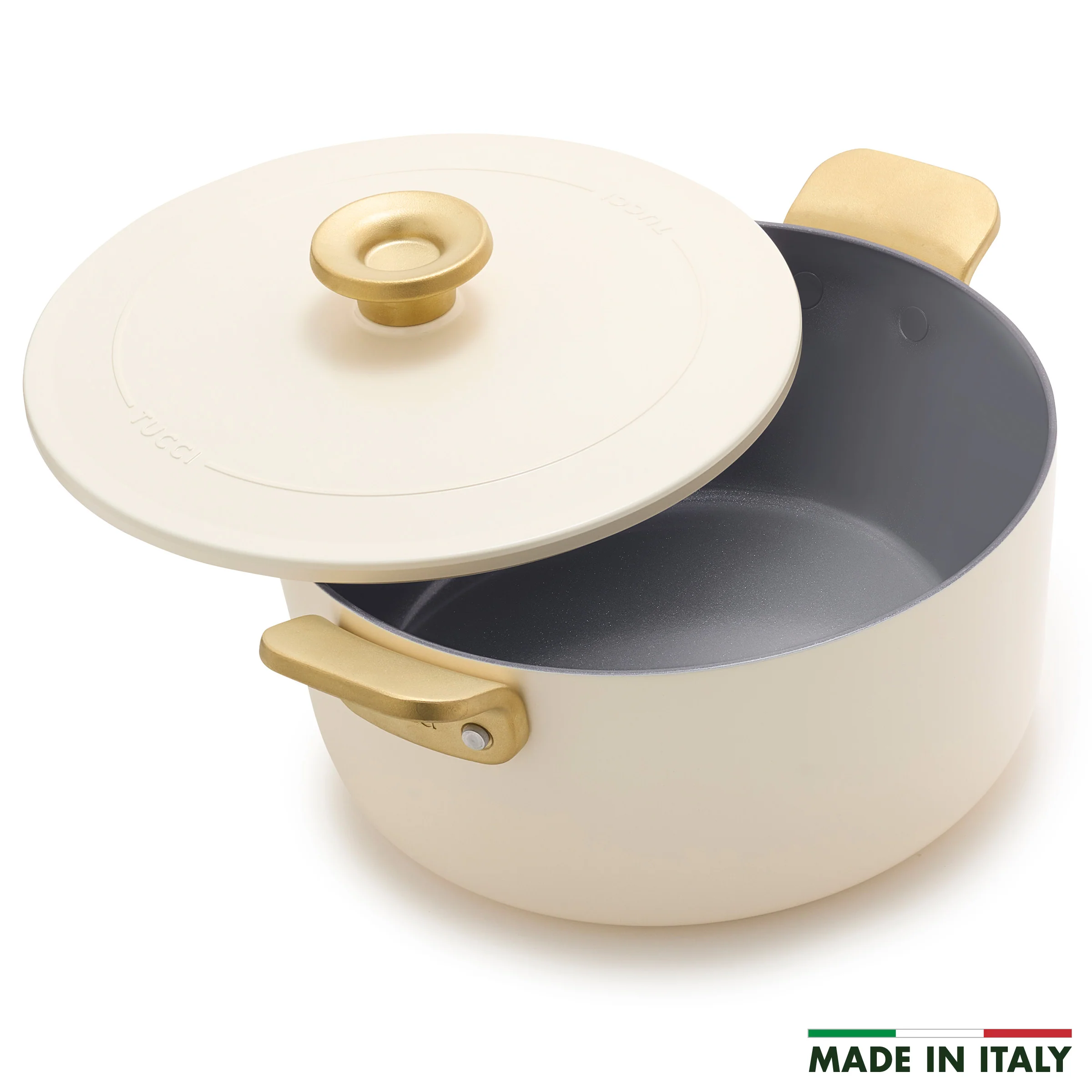 Stanley Tucci™ Ceramic Nonstick 6.5-Quart Dutch Oven | Carrara White