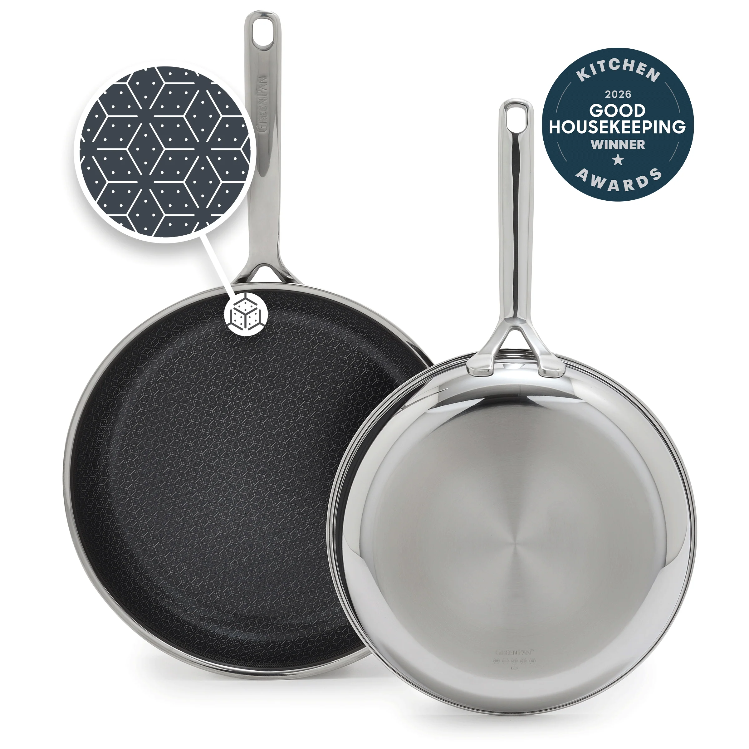 Spectra Thermobond Hybrid Ceramic Nonstick 10 and 12 Frypan Set