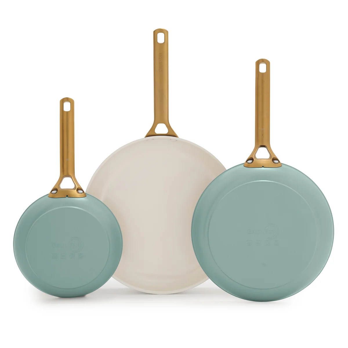 Reserve Pro Ceramic Nonstick 8. 10 and 12 Frypan Set | Moss