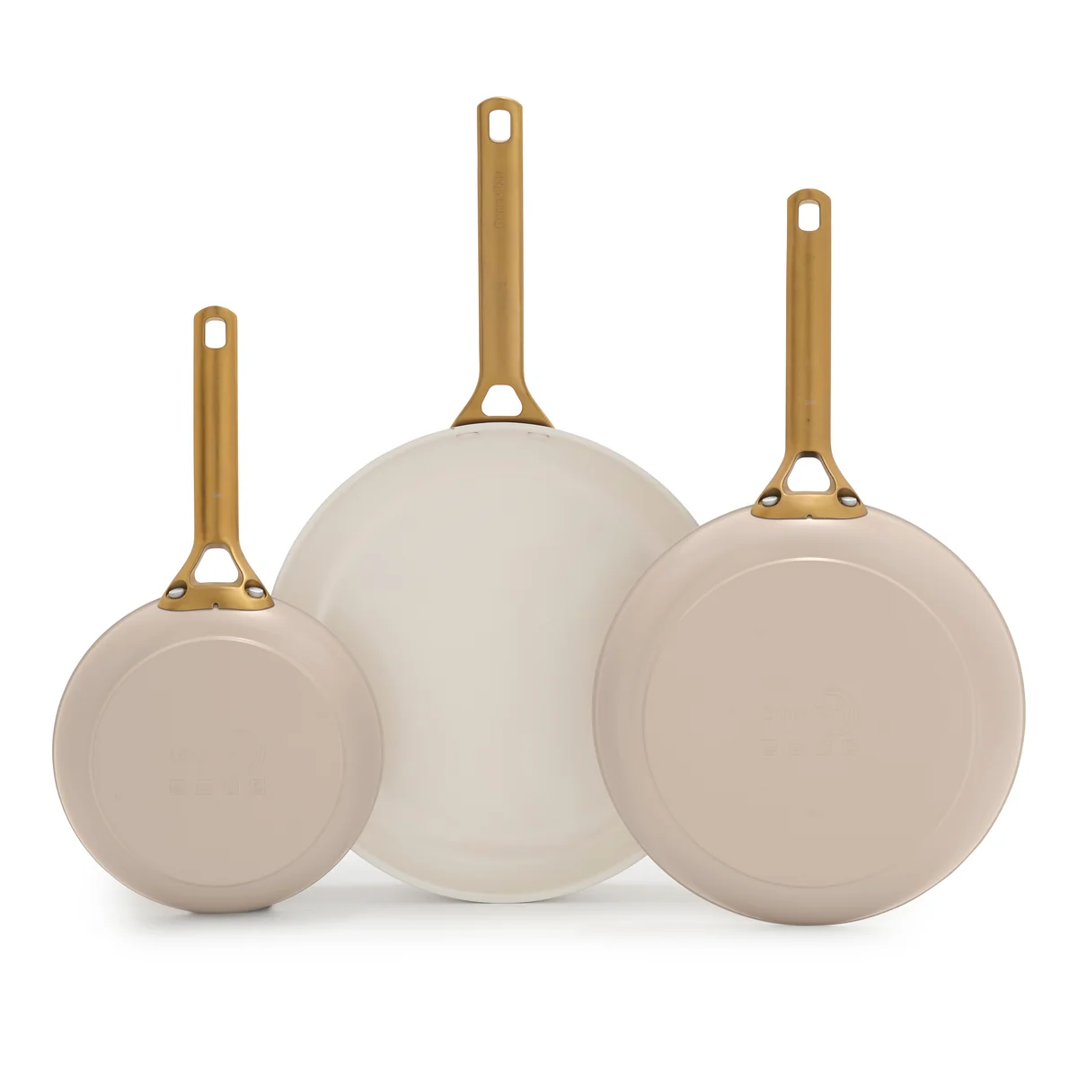 Reserve Pro Ceramic Nonstick 8. 10 and 12 Frypan Set | Macadamia