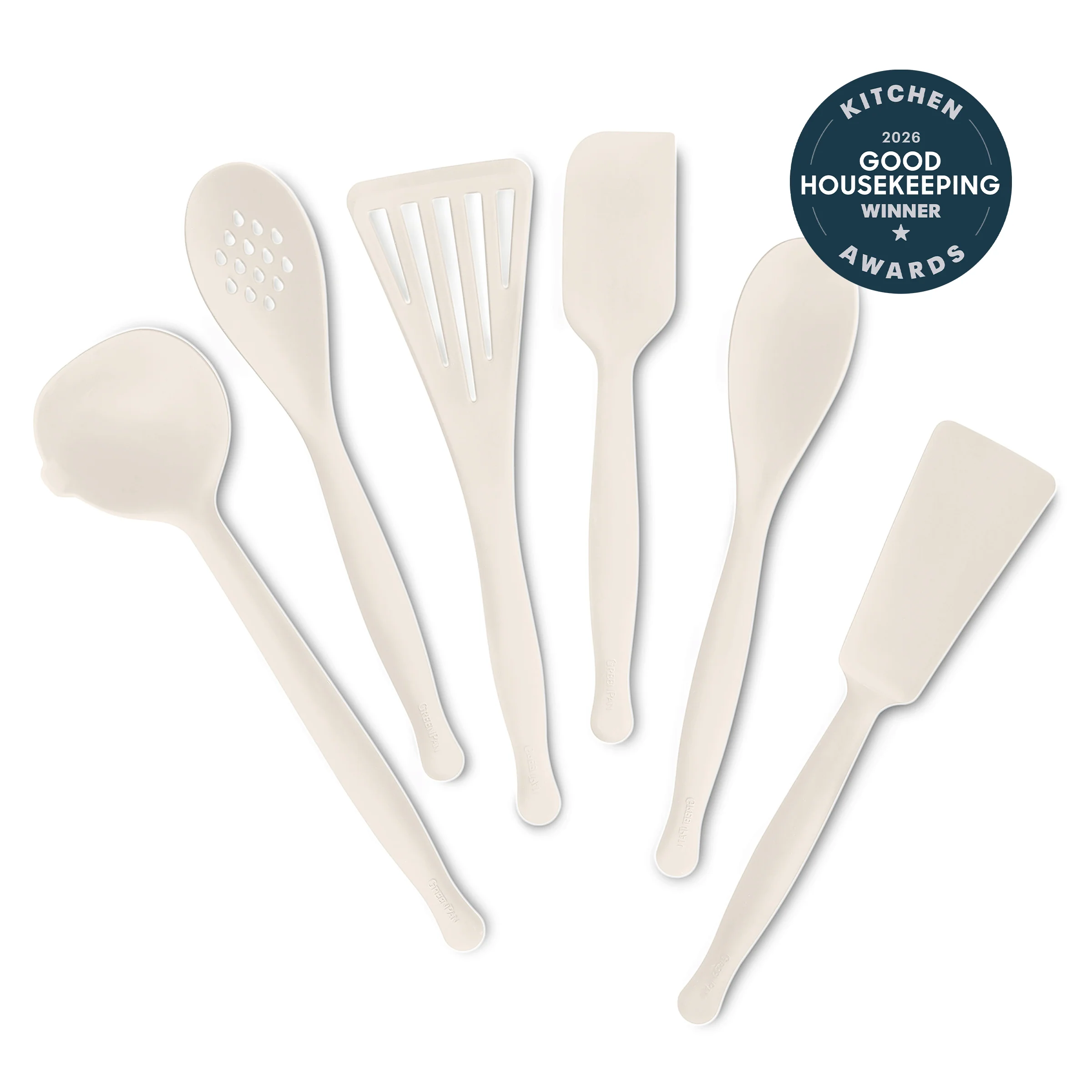Premiere Silicone 6-Piece Utensil Set | Bisque