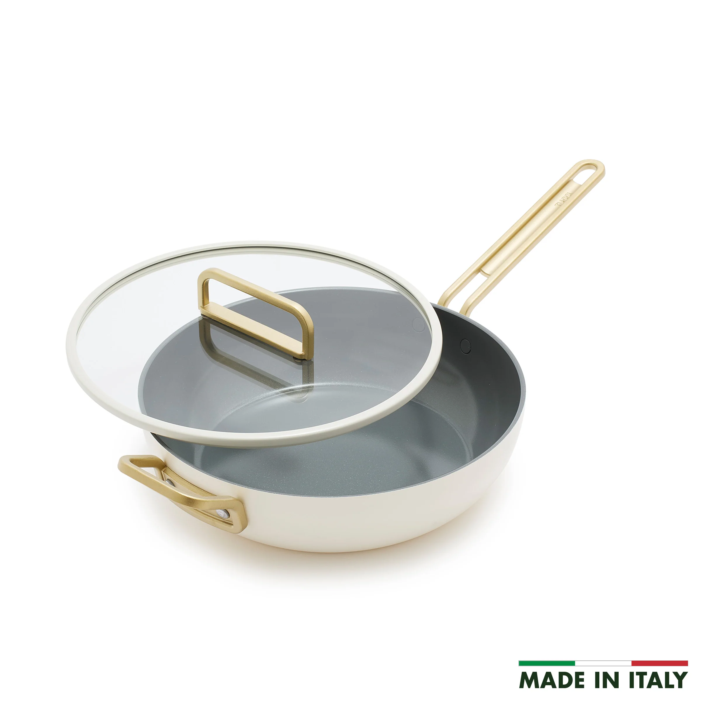 Stanley Tucci™ Ceramic Nonstick 4.5-Quart Stanley Pan Jr. | Carrara White