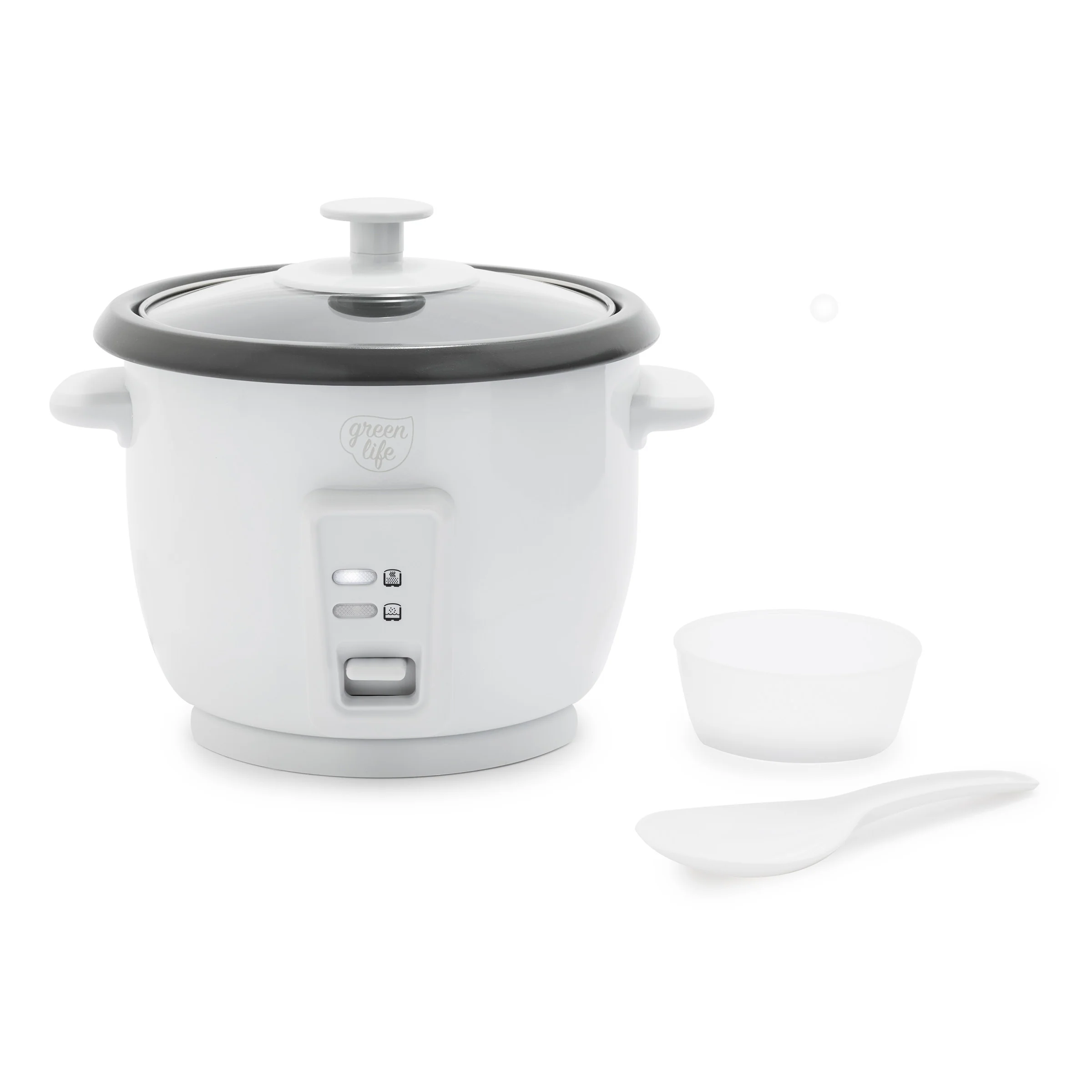 GreenLife 6-Cup Rice Cooker | White