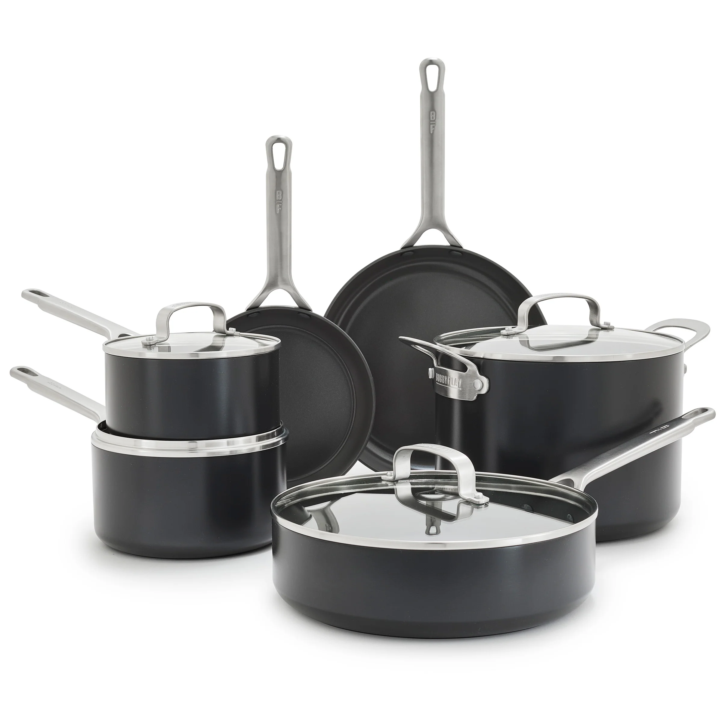 Bobby Flay by GreenPan Chef Series Hard Anodized 10-Piece Cookware Set
