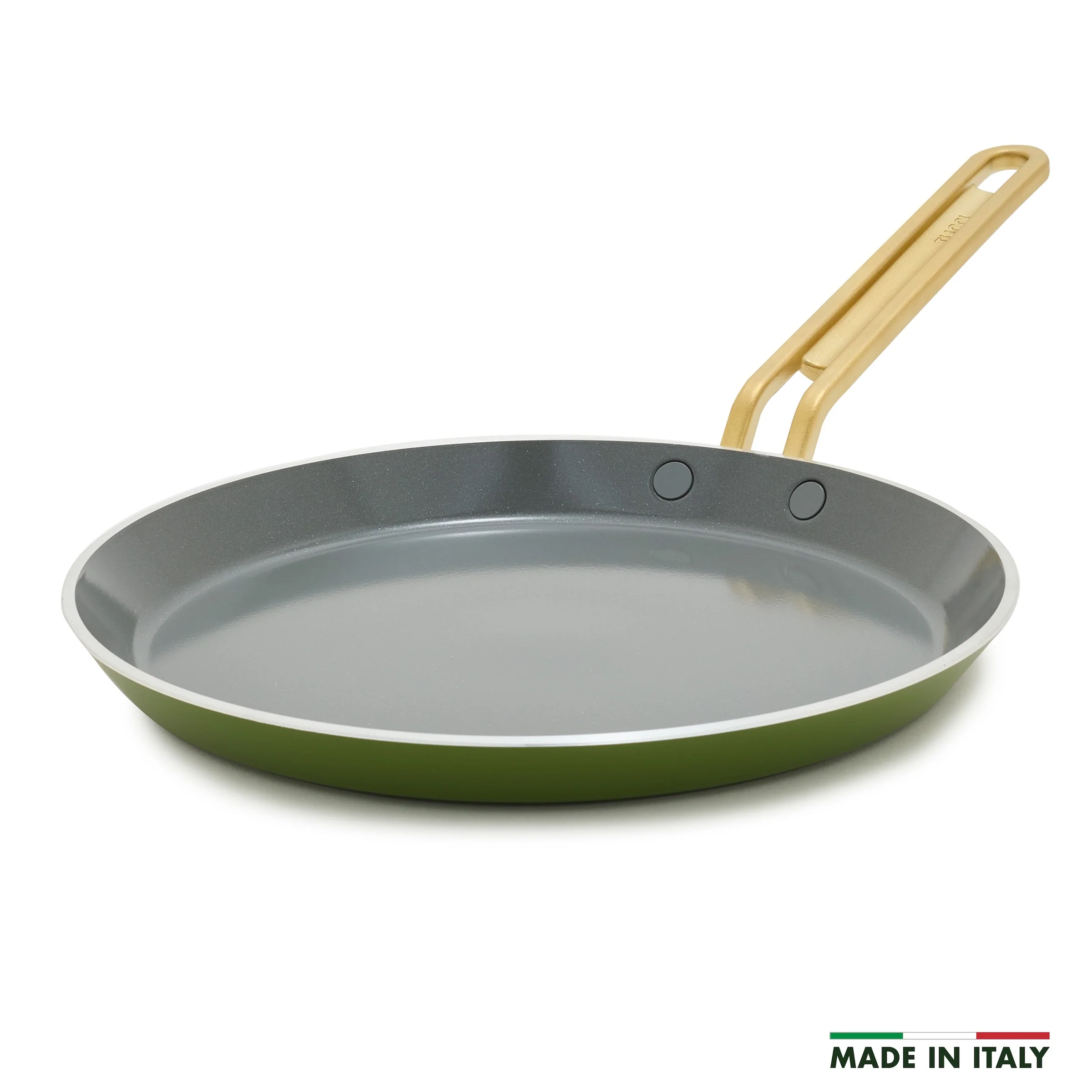 Stanley Tucci™ Ceramic Nonstick 10 Crepe and Omelette Pan | Tuscan Olive
