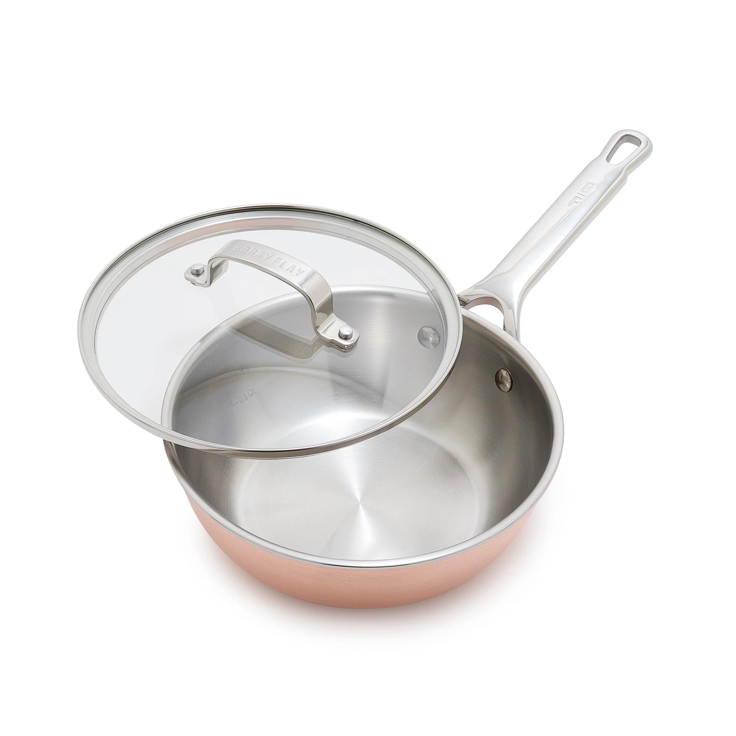 Bobby Flay by GreenPan Copper Clad 2-Quart Chef's Pan with Lid