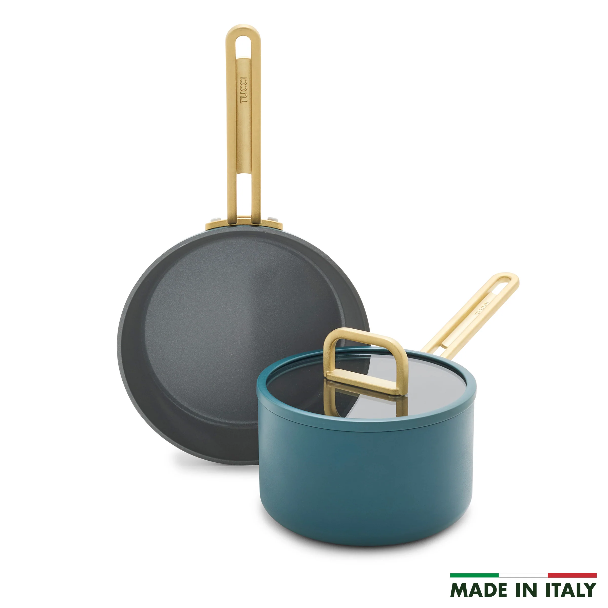 Stanley Tucci™ Ceramic Nonstick 3-Piece Mini Set | Venetian Teal