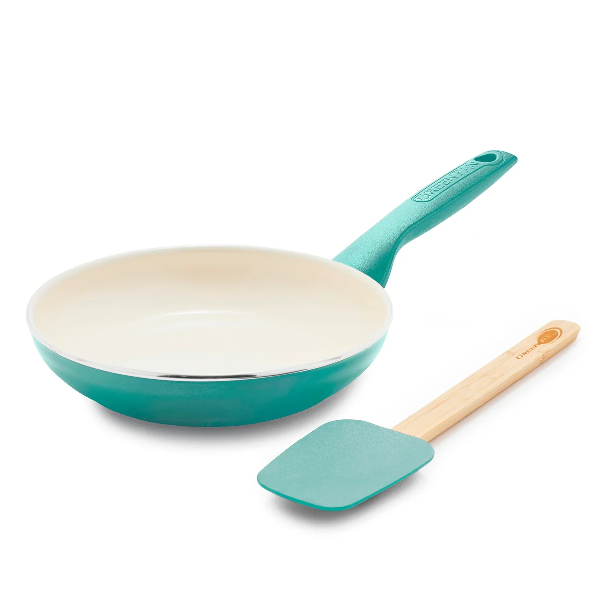 Rio Ceramic Nonstick 8 Frypan with Spatula | Turquoise
